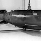 A mockup of the Little Boy atomic bomb. Released in 1960, this was the first photo of the device to be shown publicly. (US Department of Energy)